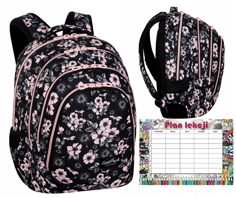 Školský batoh Coolpack s viacerými komorami a organizérom